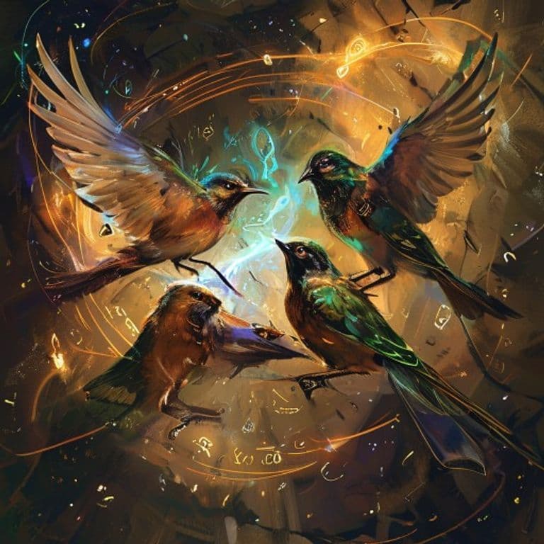Hedren’s Birds of Clay — fantasy spell effect illustration. Hedren’s Birds of Clay is a 3rd-level conjuration available to Druid, Ranger, Wizard.