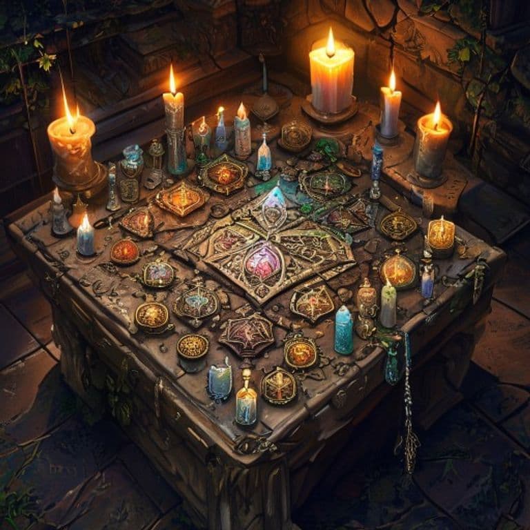 Deck of Many Things — fantasy item illustration. Deck of Many Things is a magic item (wondrous item) of legendary rarity.