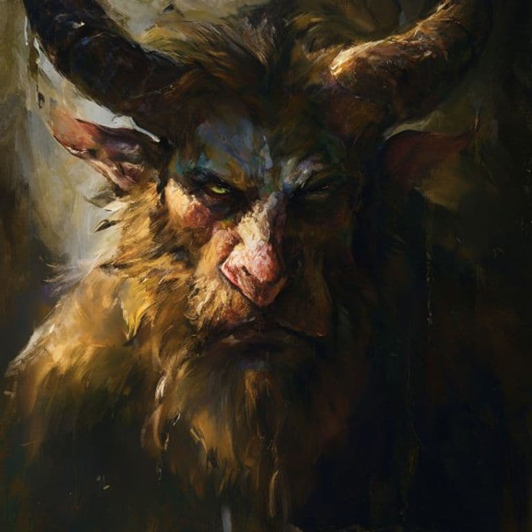 Satyr — fantasy monster illustration