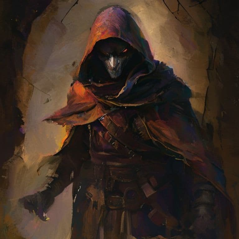 Master Thief — fantasy monster illustration. Master Thief is a medium humanoid (Challenge Rating 17).