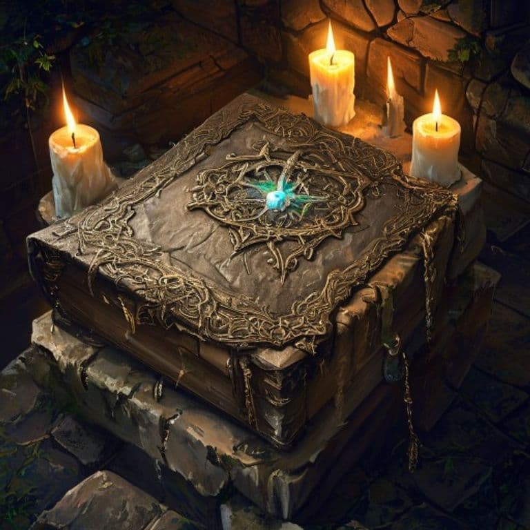 Tome of the Endless Tale — fantasy item illustration