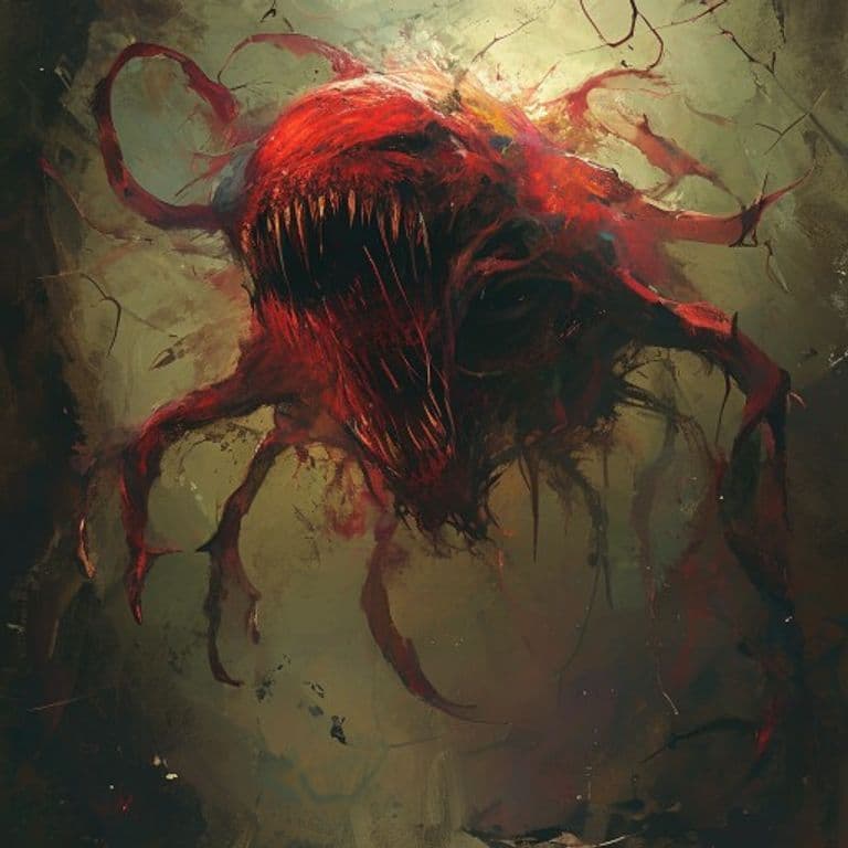 Flutterflesh — fantasy monster illustration. Flutterflesh is a large undead (Challenge Rating 12).