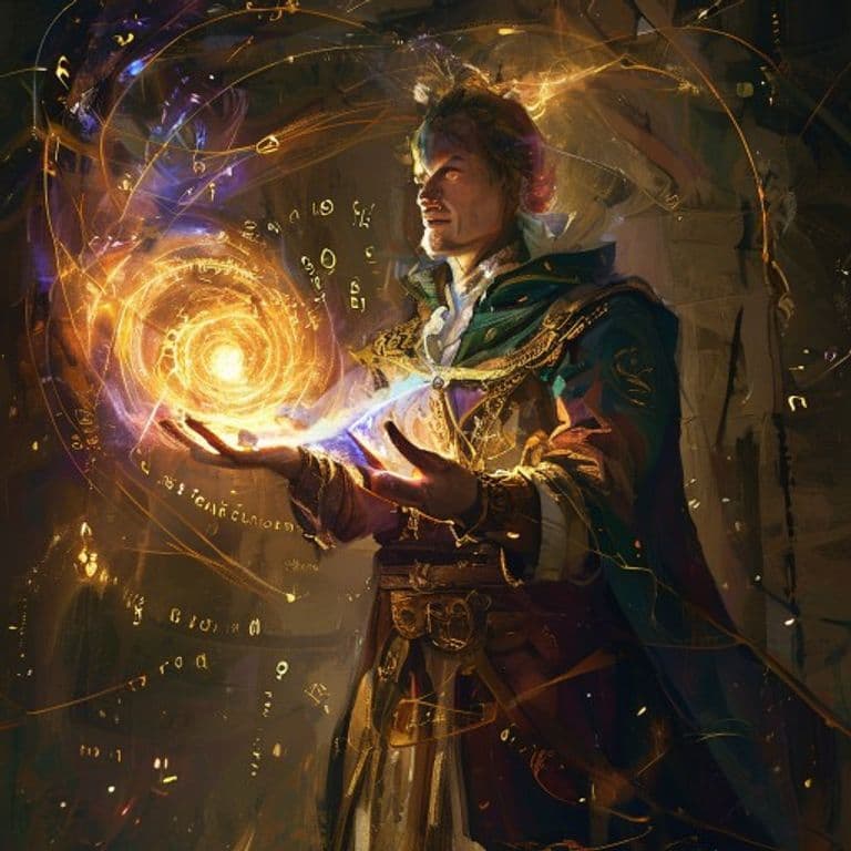 Guidance — fantasy spell effect illustration. Guidance is a Cantrip divination available to Artificer, Cleric, Druid, Herald.