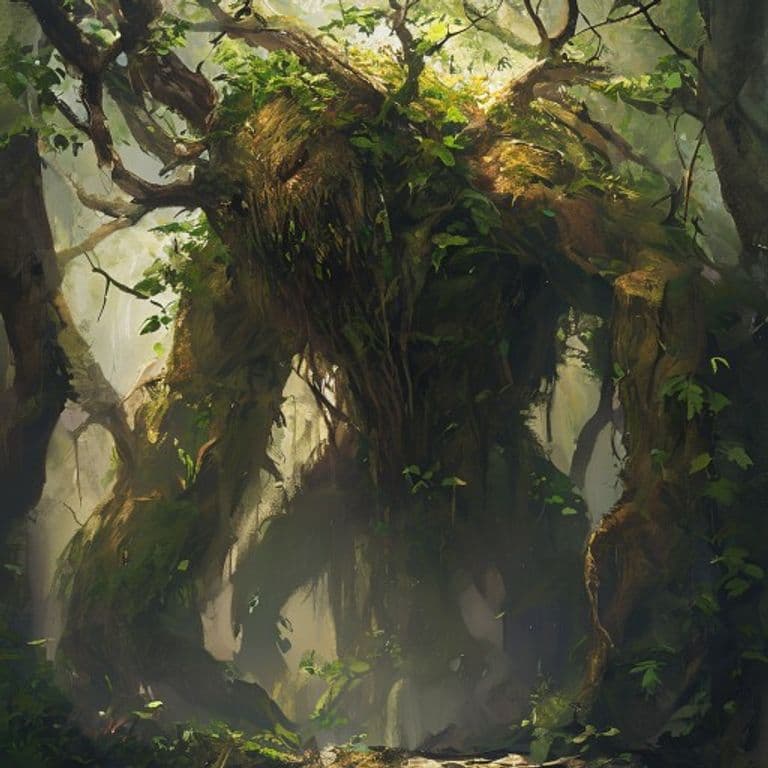 Weeping Treant — fantasy monster illustration