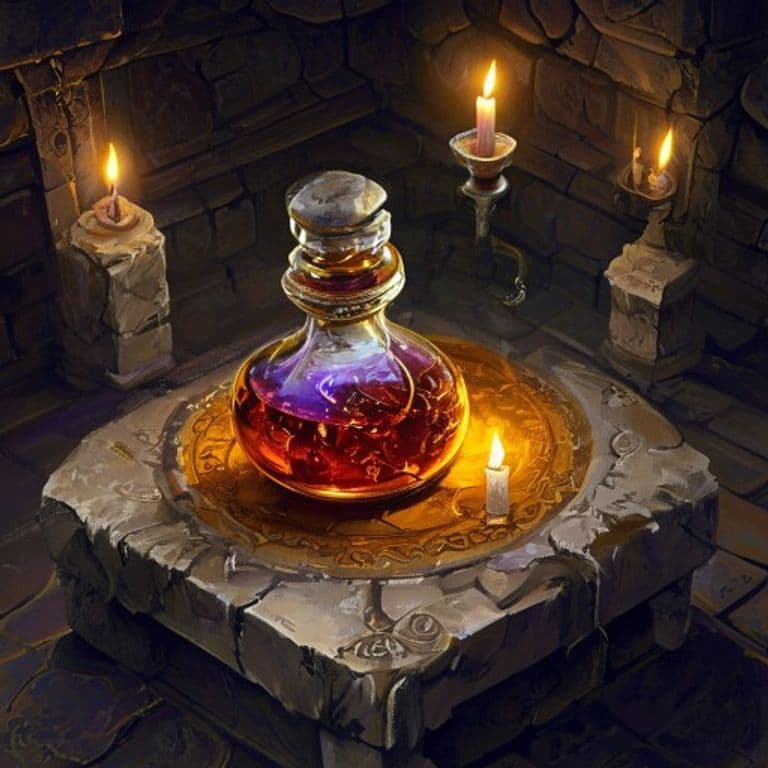 Oil of Slipperiness — fantasy item illustration