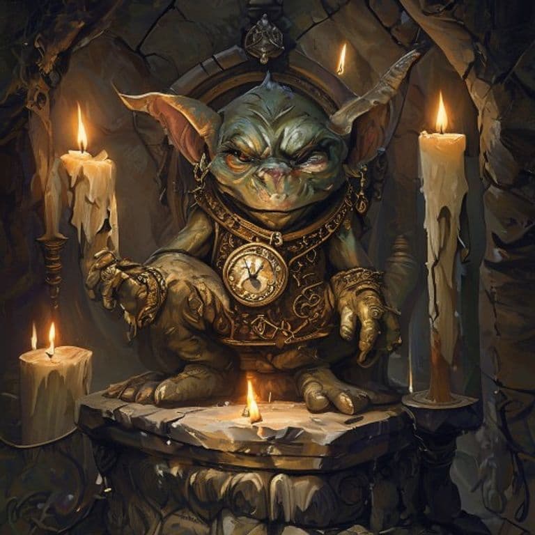 Timekeeper Gremlin — fantasy item illustration. Timekeeper Gremlin is a magic item (wondrous item) of common rarity.