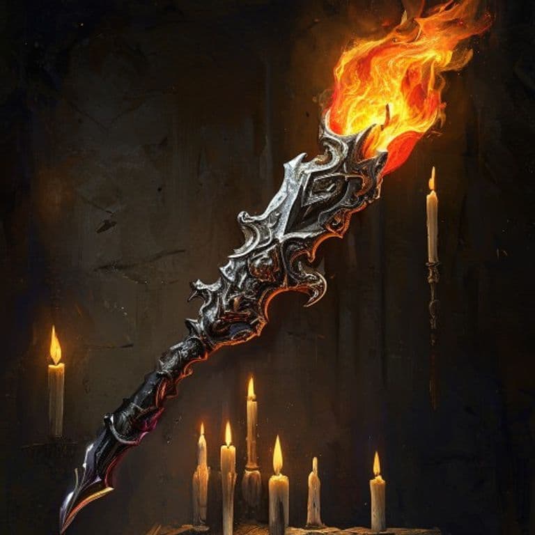 Flame Tongue — fantasy item illustration