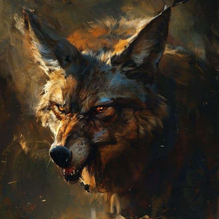 Jackal — fantasy monster illustration