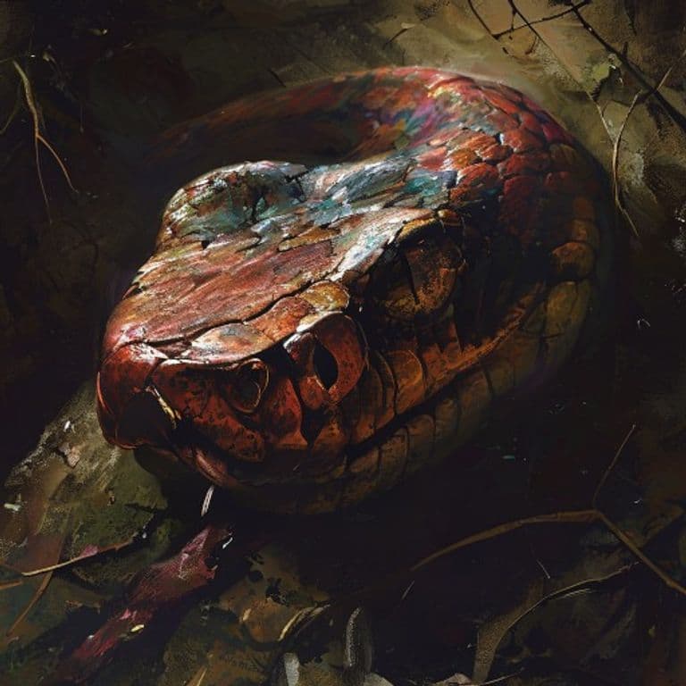 Poisonous Snake — fantasy monster illustration