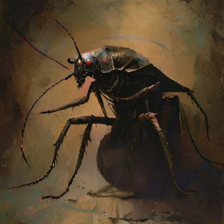 Roachling Lord — fantasy monster illustration