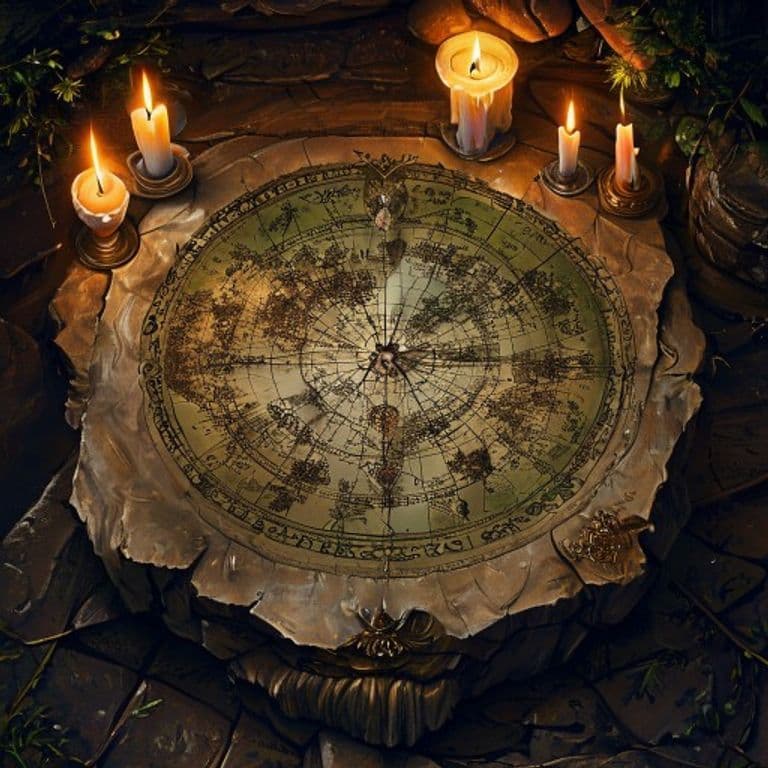 Meteorological Map — fantasy item illustration