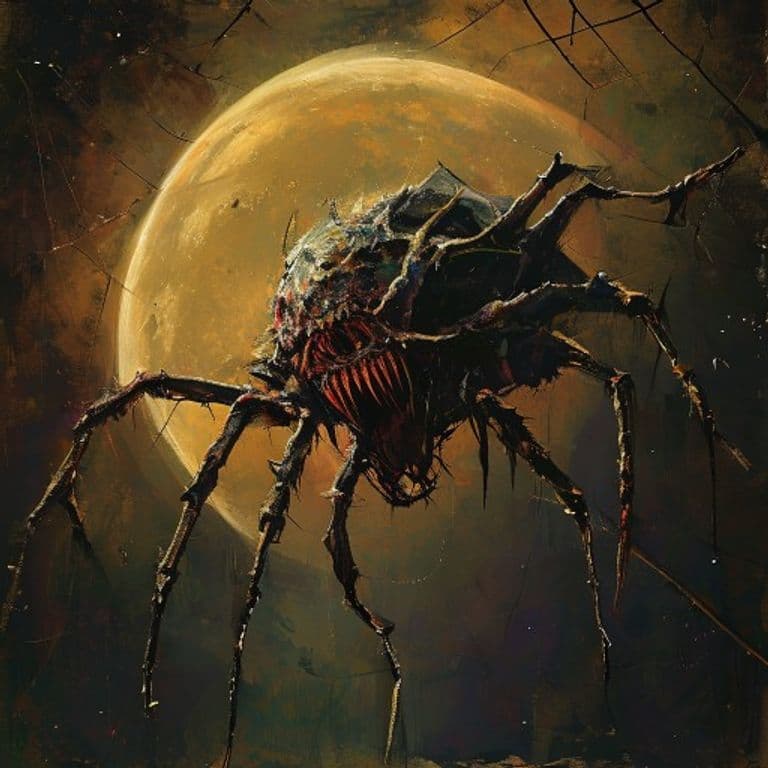 Moonweb — fantasy monster illustration