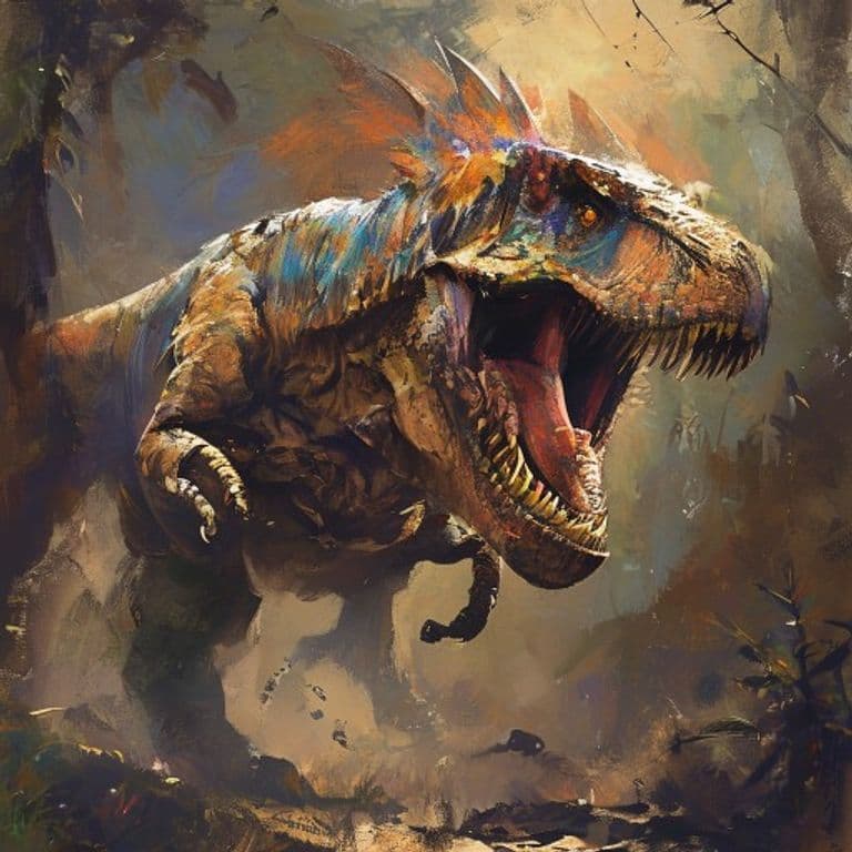 Dinosaur, Jeholopterus — fantasy monster illustration