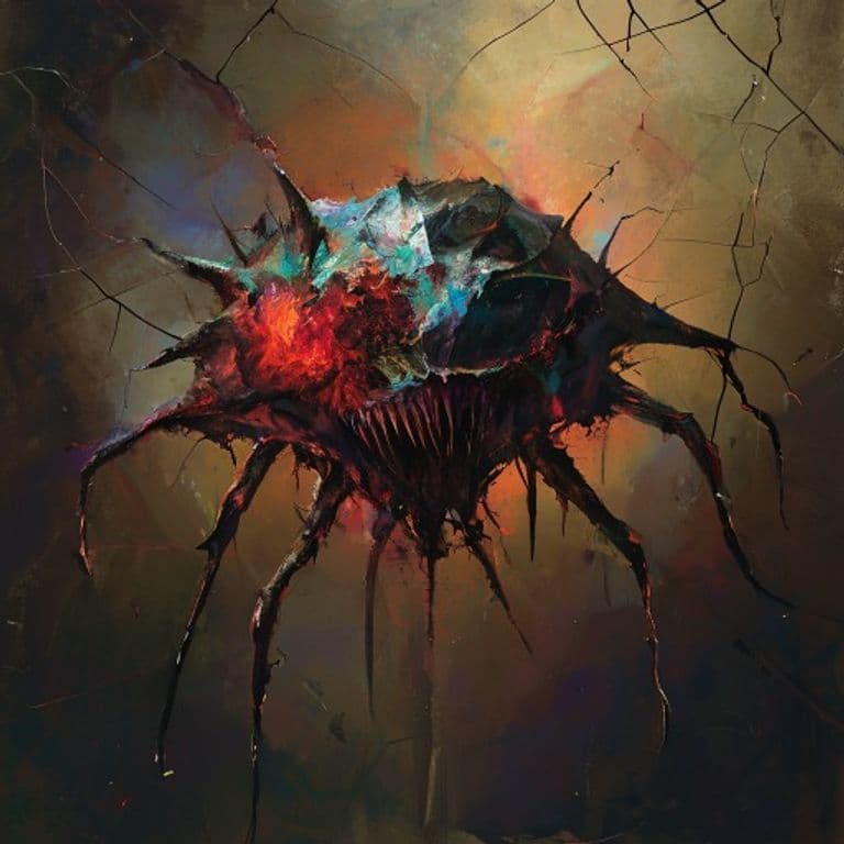 Mindshard — fantasy monster illustration. Mindshard is a small aberration (Challenge Rating 4).