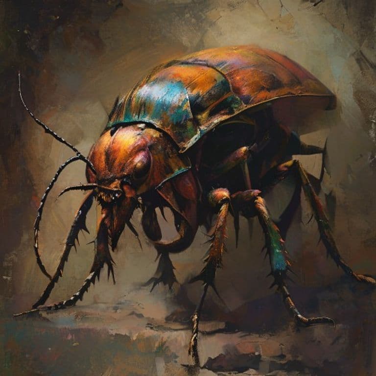 Caretaker Weevil — fantasy monster illustration. Caretaker Weevil is a medium beast (Challenge Rating 1).