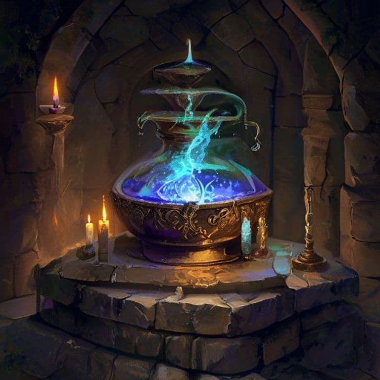 Potion of Gaseous Form — fantasy item illustration