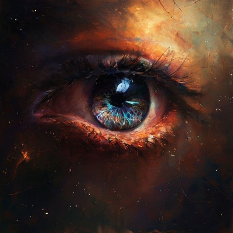 Eye of the Gods — fantasy monster illustration. Eye of the Gods is a small celestial (Challenge Rating 1).