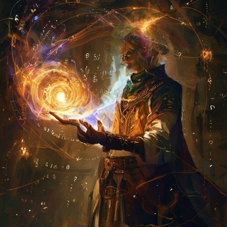 Detect Thoughts — fantasy spell effect illustration. Detect Thoughts is a 2nd-level divination available to Bard, Sorcerer, Warlock, Wizard.