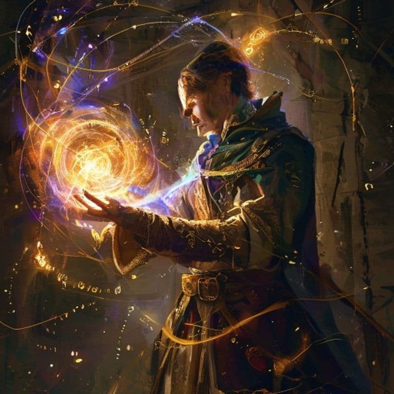 Mending — fantasy spell effect illustration. Mending is a Cantrip transmutation available to Artificer, Bard, Cleric, Druid, Herald, Sorcerer, Wizard.