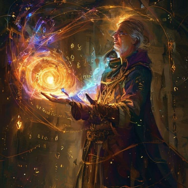 Exchanged Knowledge — fantasy spell effect illustration. Exchanged Knowledge is a 3rd-level divination available to Wizard, Cleric, Bard.