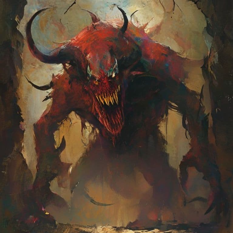 Koralk (Harvester Devil) — fantasy monster illustration