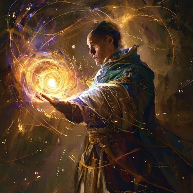 Aid — fantasy spell effect illustration