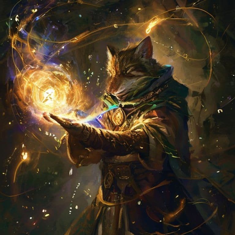 Animal Messenger — fantasy spell effect illustration