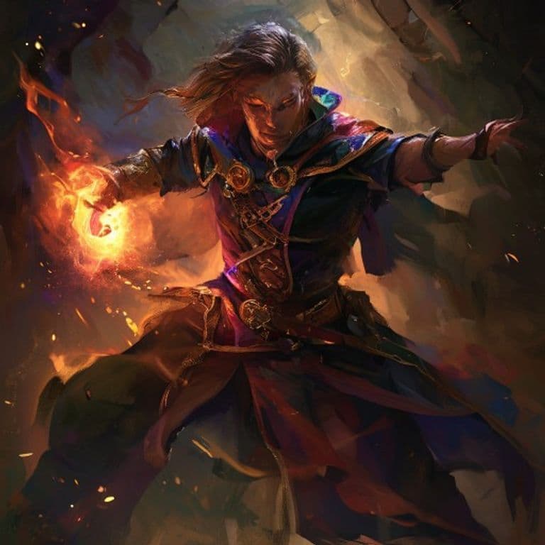 Warlock — fantasy class hero illustration
