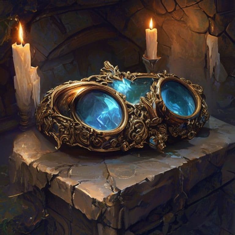 Captain's Goggles — fantasy item illustration. Captain's Goggles is a magic item (wondrous item) of rare rarity.