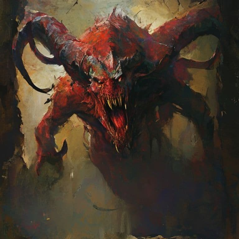 Marilith — fantasy monster illustration