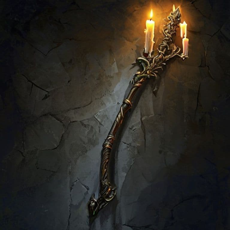 Rowan Staff — fantasy item illustration
