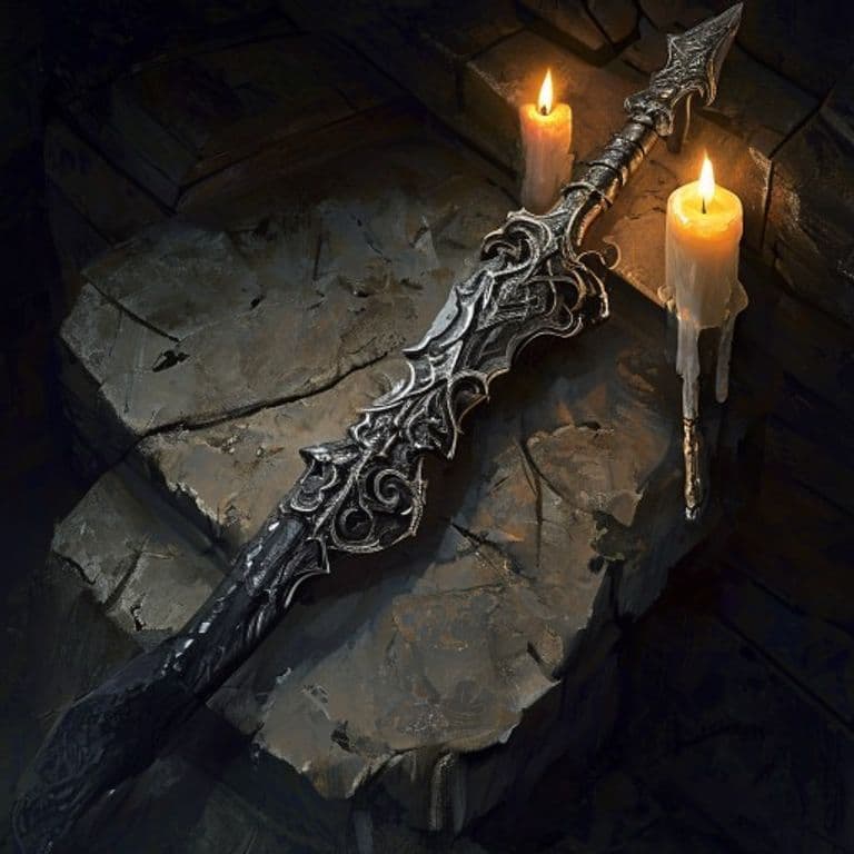 Wolf Brush — fantasy item illustration