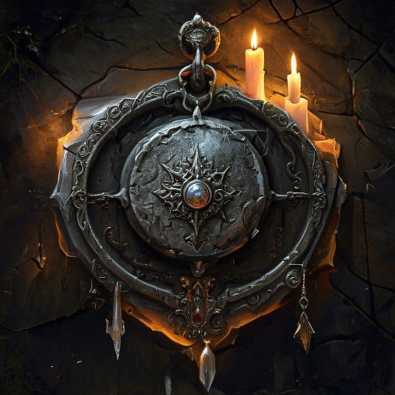 Corpsehunter's Medallion — fantasy item illustration. Corpsehunter's Medallion is a magic item (wondrous item) of rare rarity.