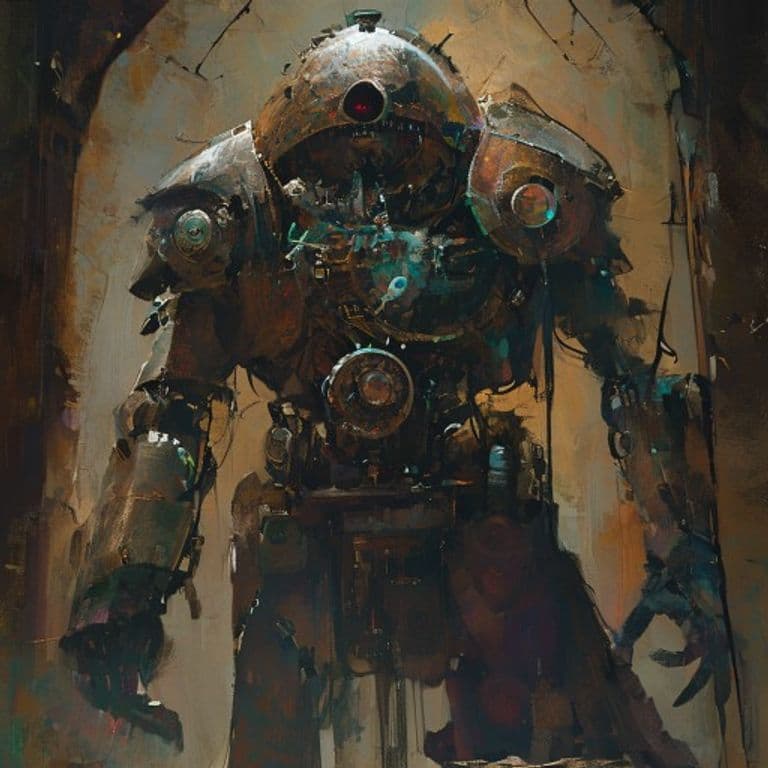 Clockwork Tactician — fantasy monster illustration. Clockwork Tactician is a medium construct (Challenge Rating 11).