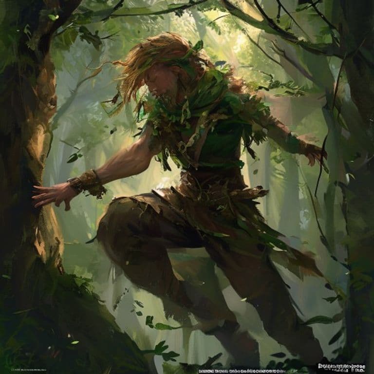 Forest Denizen — fantasy feat illustration. Forest Denizen is a feat (requires N/A).