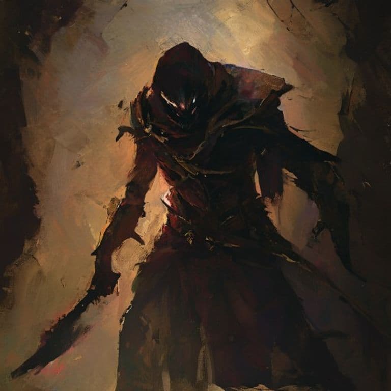 Derro Shadow Antipaladin — fantasy monster illustration. Derro Shadow Antipaladin is a small humanoid (Challenge Rating 5).