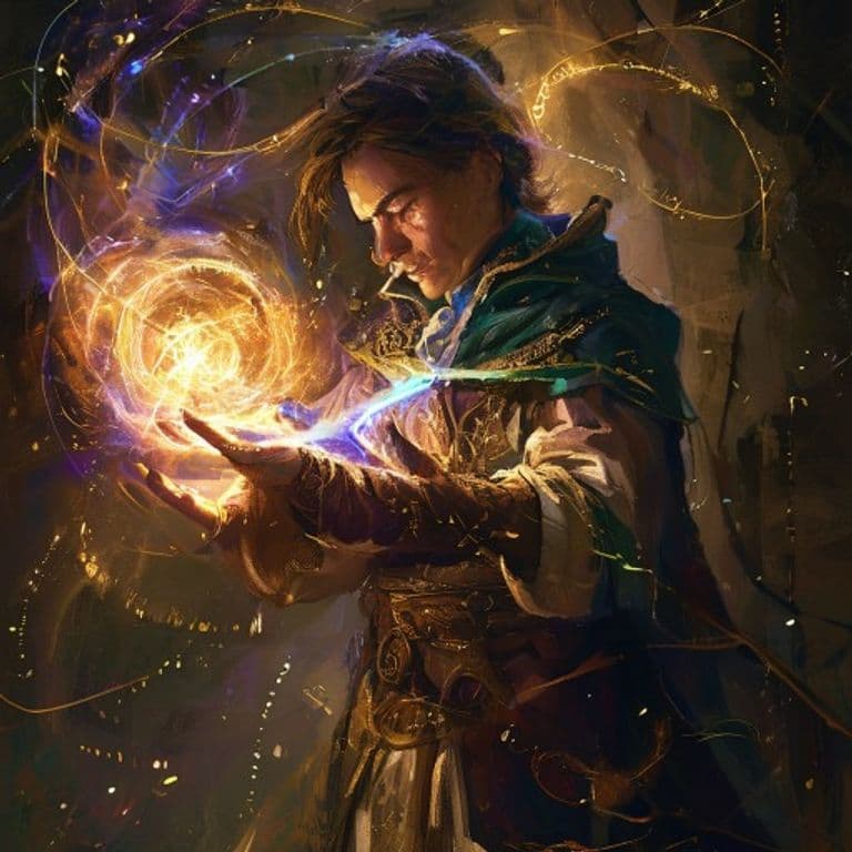 Hold Person — fantasy spell effect illustration. Hold Person is a 2nd-level enchantment available to Bard, Cleric, Druid, Paladin, Sorcerer, Warlock, Wizard.