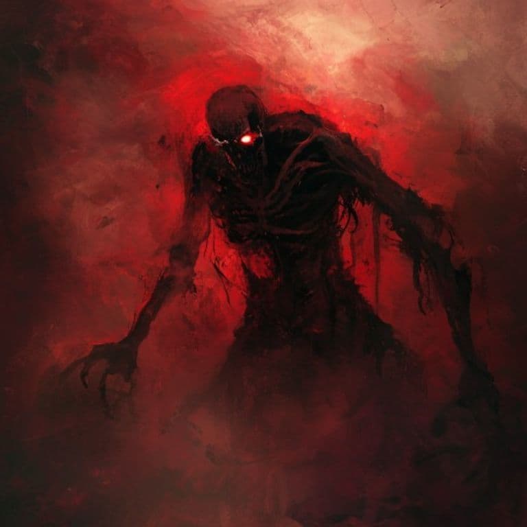 Crimson Mist — fantasy monster illustration. Crimson Mist is a medium undead (Challenge Rating 6).