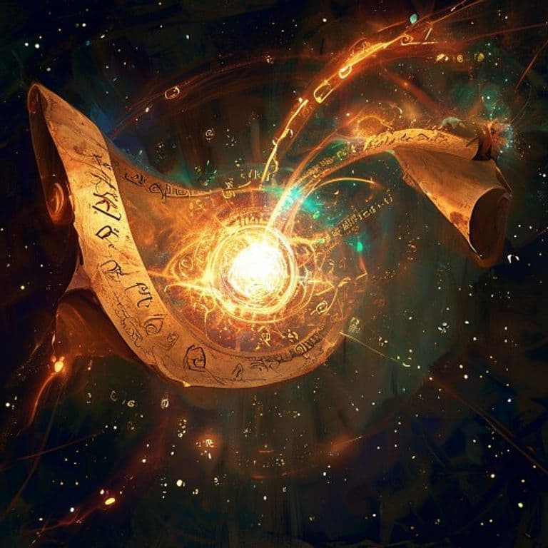 Animated Scroll — fantasy spell effect illustration