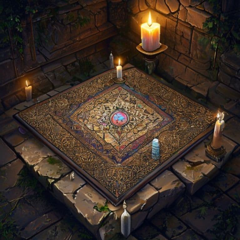 Prayer Mat — fantasy item illustration