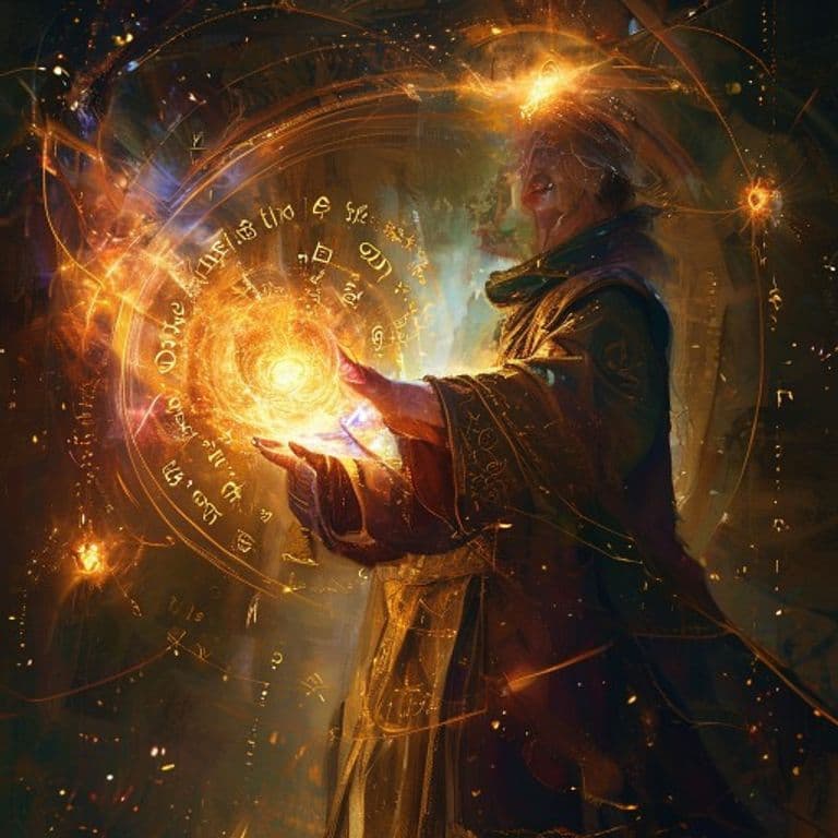 Arcane Sight — fantasy spell effect illustration. Arcane Sight is a 8th-level divination available to Sorcerer, Warlock, Wizard.