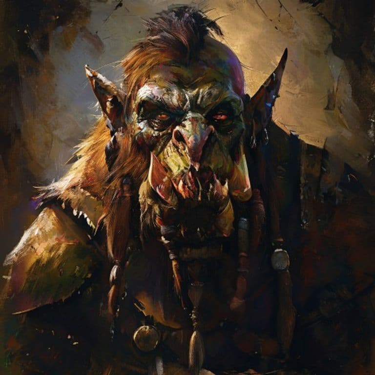 Warhordling Orc War Chief — fantasy monster illustration. Warhordling Orc War Chief is a medium humanoid (Challenge Rating 5).