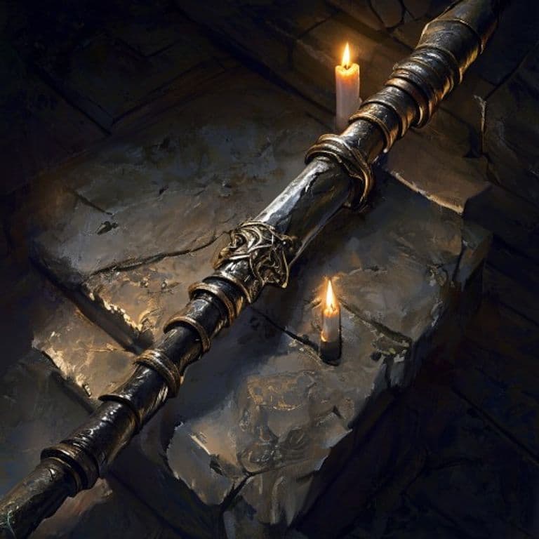 Immovable Rod — fantasy item illustration