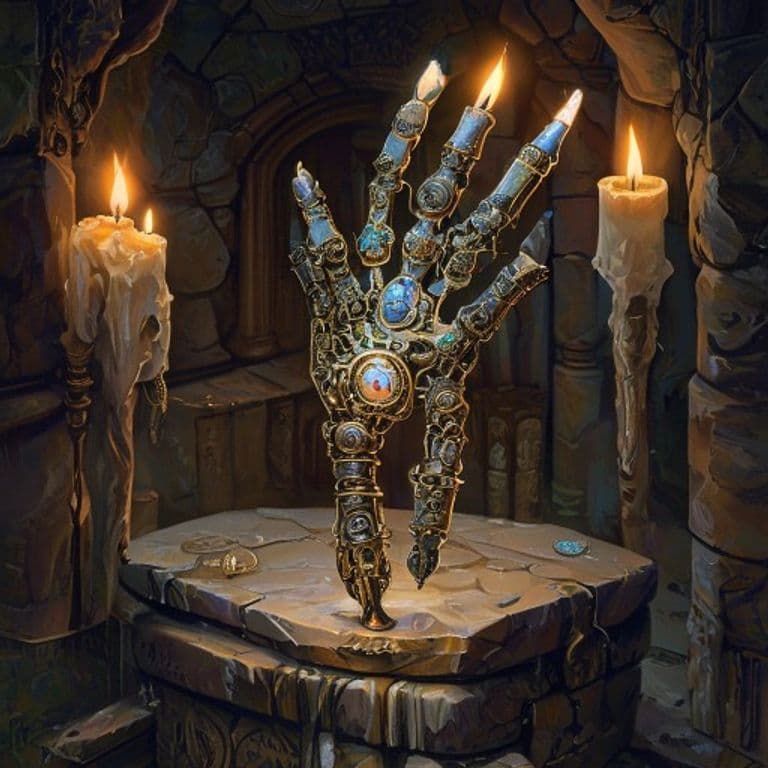 Clockwork Hand — fantasy item illustration. Clockwork Hand is a magic item (wondrous item) of uncommon rarity.