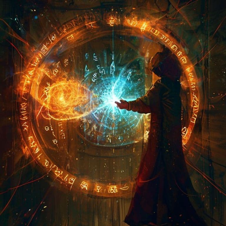 Mirror Image — fantasy spell effect illustration. Mirror Image is a 2nd-level illusion available to Cleric, Druid, Sorcerer, Warlock, Wizard.