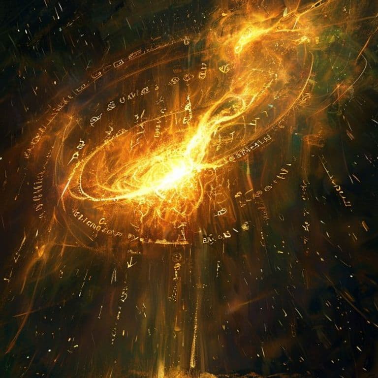 Acid Rain — fantasy spell effect illustration