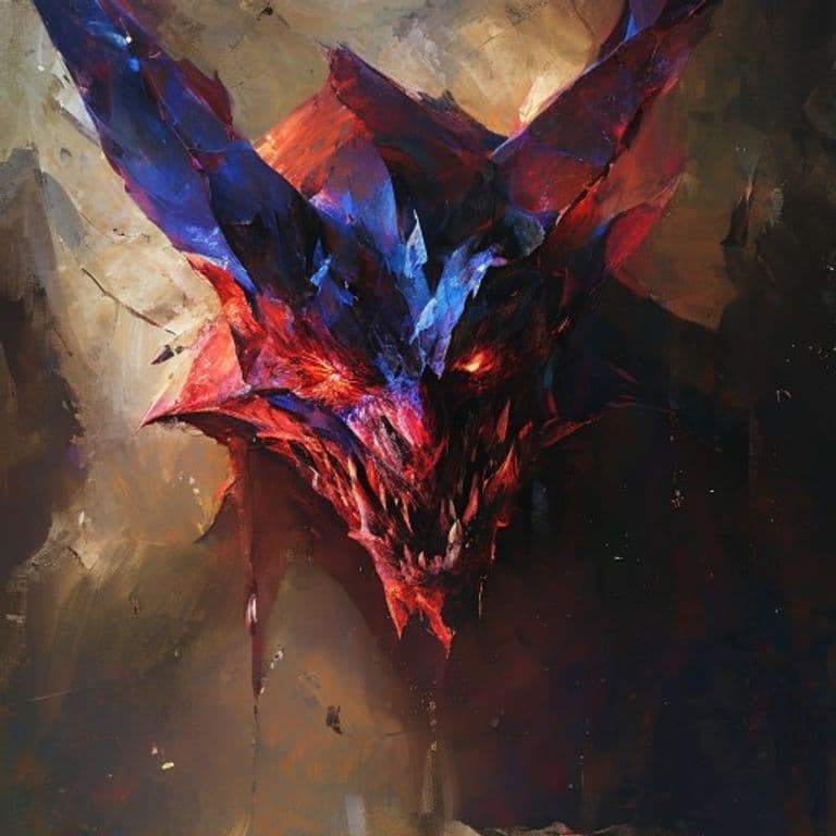Crystalline Devil — fantasy monster illustration. Crystalline Devil is a medium fiend (Challenge Rating 6).