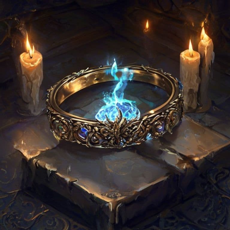 Ring of the Water Dancer — fantasy item illustration
