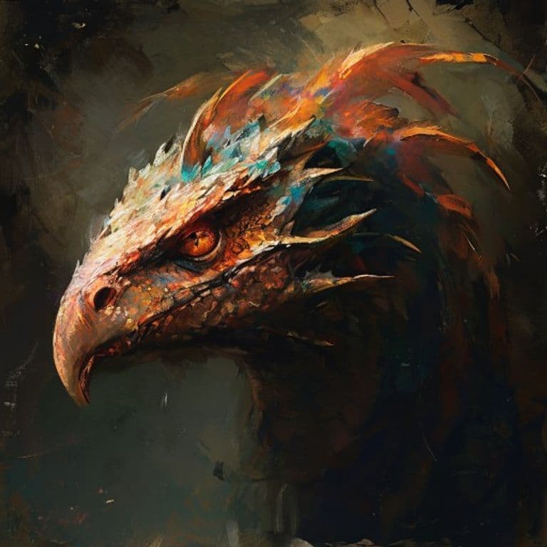 Cockatrice — fantasy monster illustration. Cockatrice is a small monstrosity (Challenge Rating 1/2).