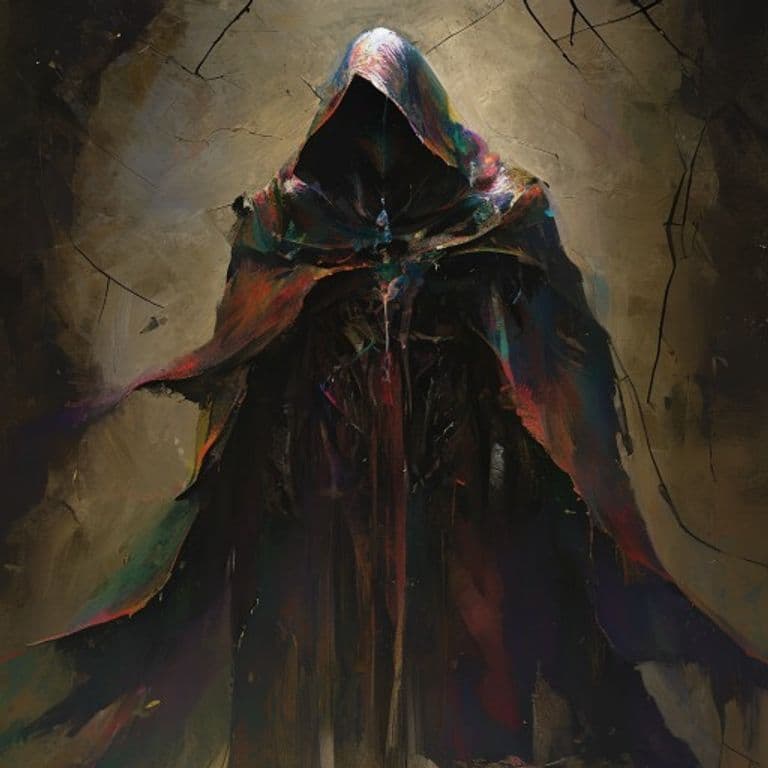 Empty Cloak — fantasy monster illustration. Empty Cloak is a medium construct (Challenge Rating 1/2).